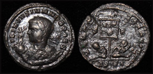 Licinius II (Jr) Victory on Globe Portrait Licinius II (Jr) Victory on Globe Portrait